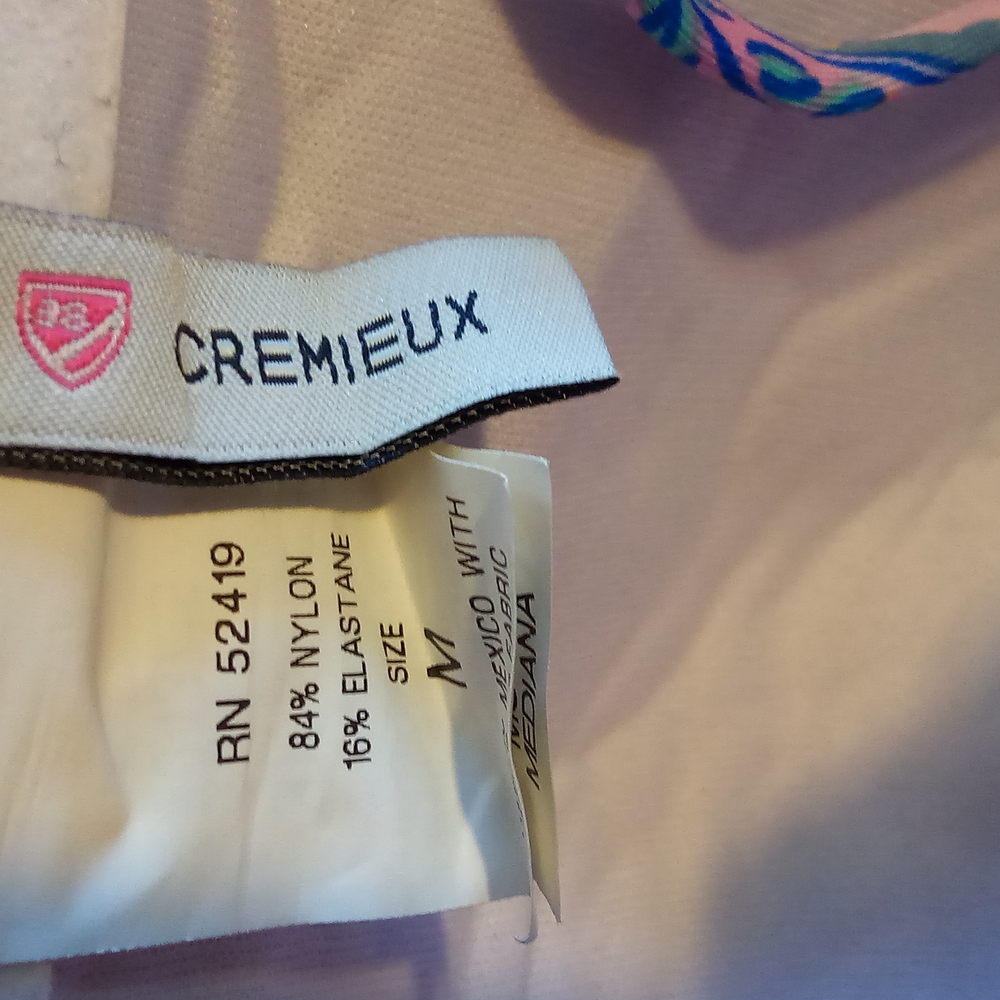 Daniel Cremieux Ladies Orange Paisley Halter Bikini Top Sz M - Picture 5 of 5